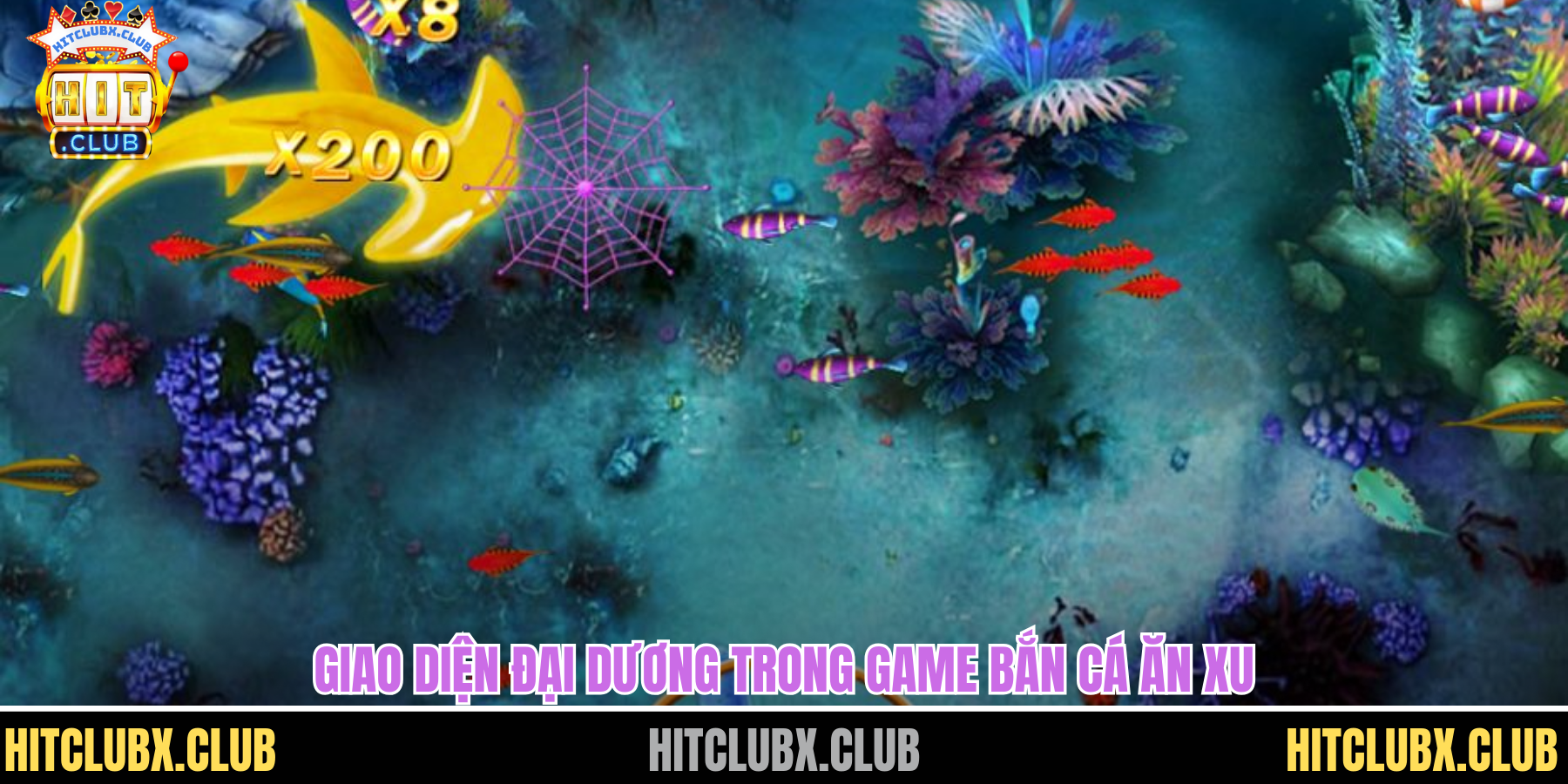 Giao diện đại dương trong game bắn cá ăn xu