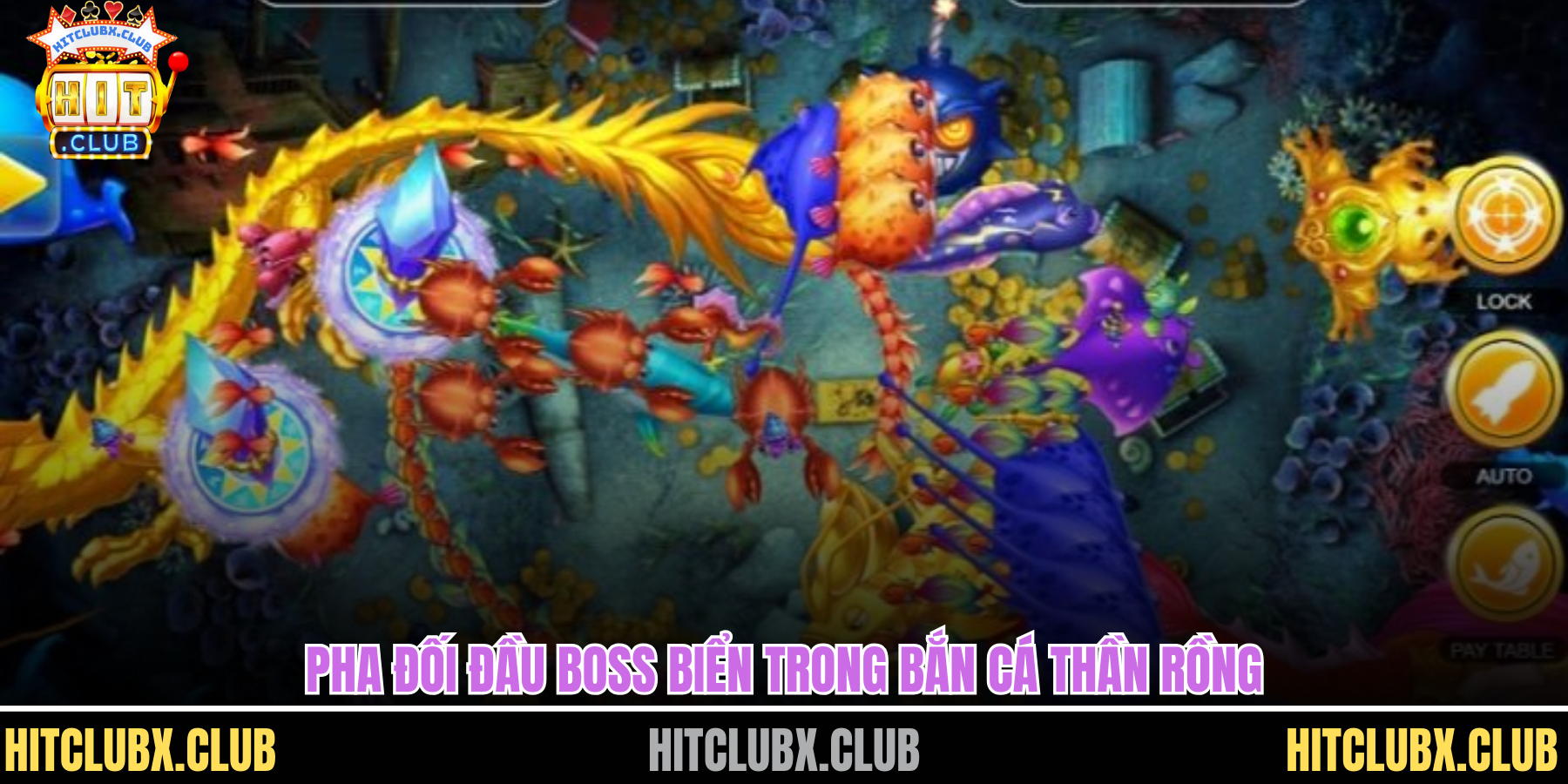 Pha đối đầu boss biển trong bắn cá thần rồng